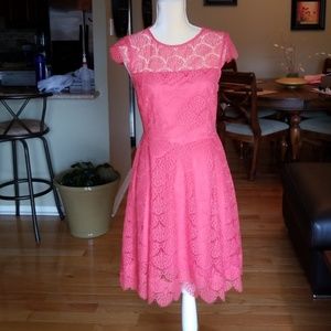 Jessica Simpson Coral Lace Dress